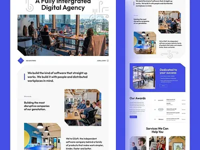 Website Designed for Digital Agency branding graphic design illustration ux vector webdesign