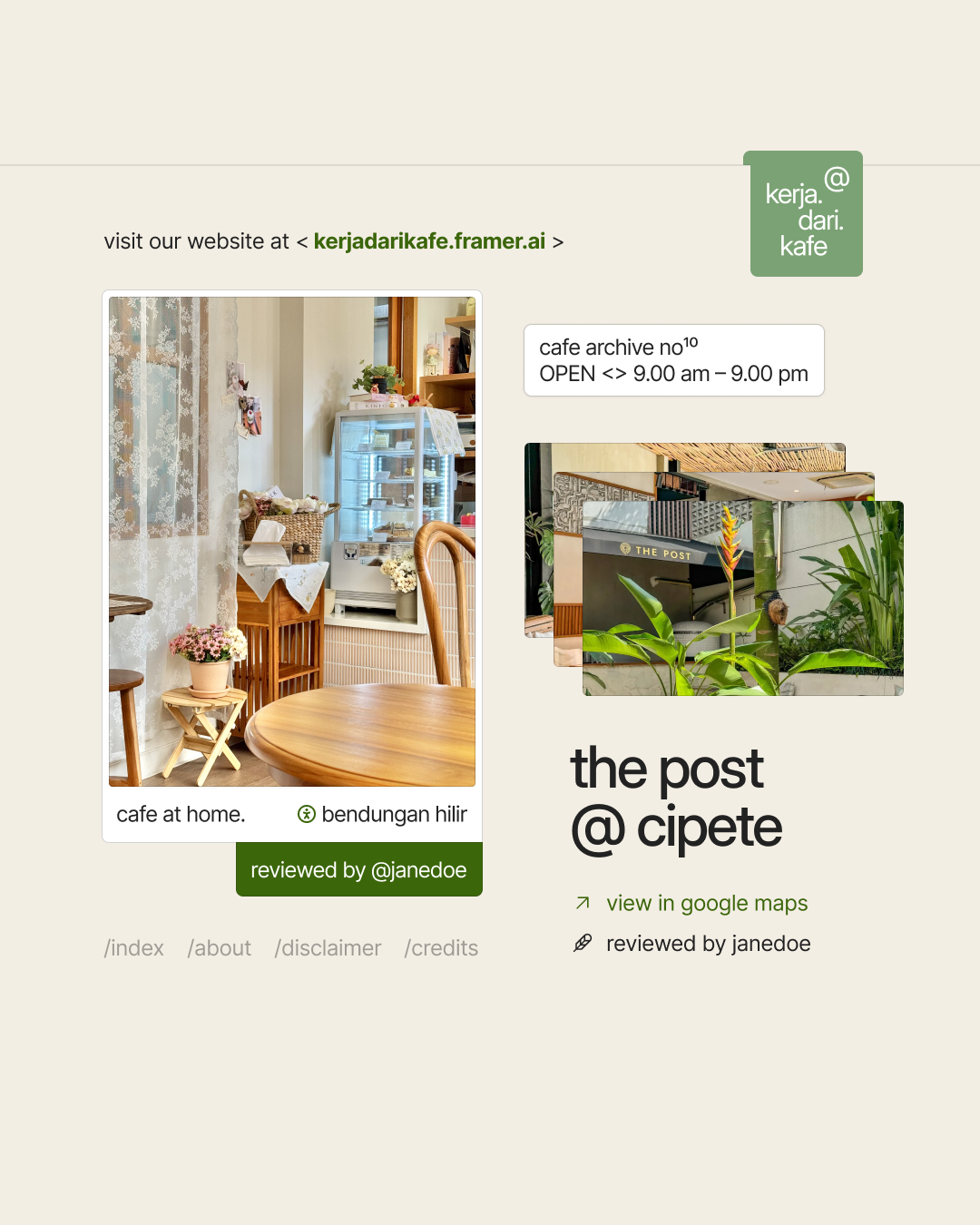 kerja.dari.kafe rebrands branding clean design minimal uiux ux