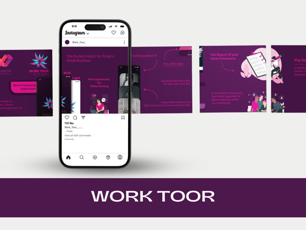 Work Toor - Post Design animation branding design graphic design illustration logo motion graphics photoshop post design