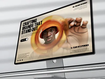 Personal portfolio website hero section for Framer component display framer header headline hero mockup personal portfolio ui ui kit webdesign website