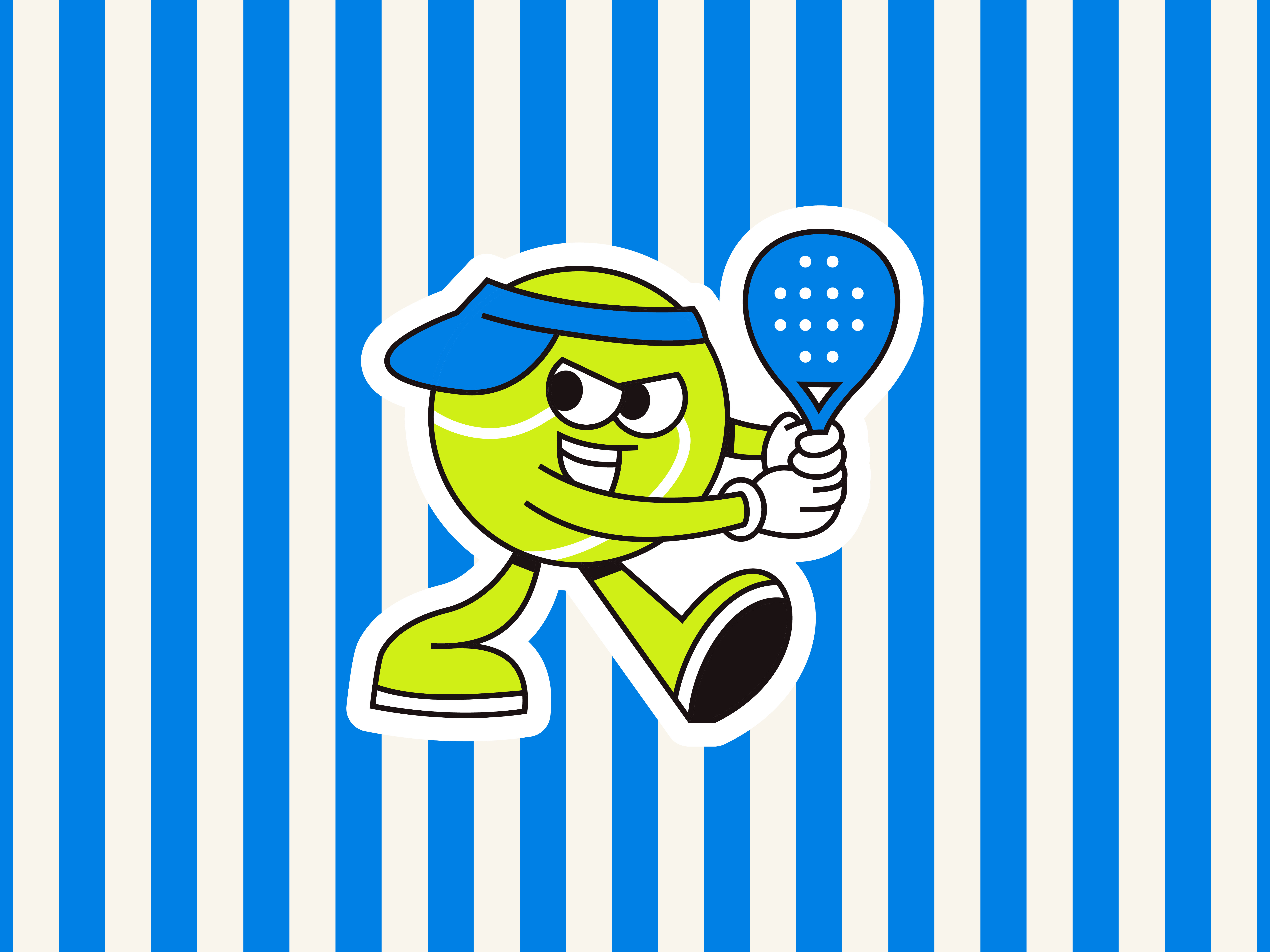 Example of Retro Mascot T Shirt Illustration