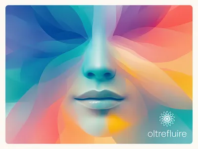 OltreFluire branding graphic design logo logo design poster