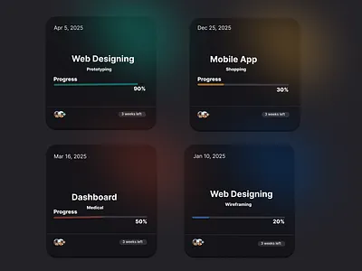 Course Progress Cards app design ui ux web web design