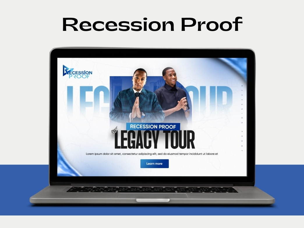 Recession Proof - Landing Page animation branding design graphic design illustration landing page logo motion graphics photoshop poster design