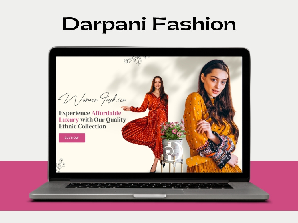 Darpani Fashion - Landing Page animation branding design fashion poster design graphic design illustration landing page logo motion graphics photoshop poster design