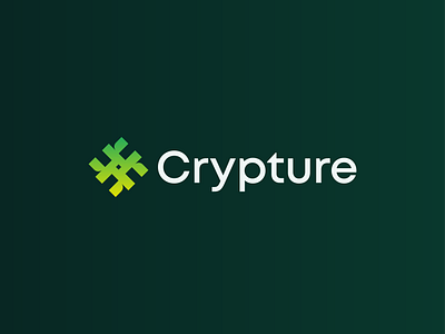 Crypture - Crypto Logo ai b2b bitcoin blockchain brand brand identity branding crypto cryptocurrency currency logo logo design logotype modern saas startup visual identity