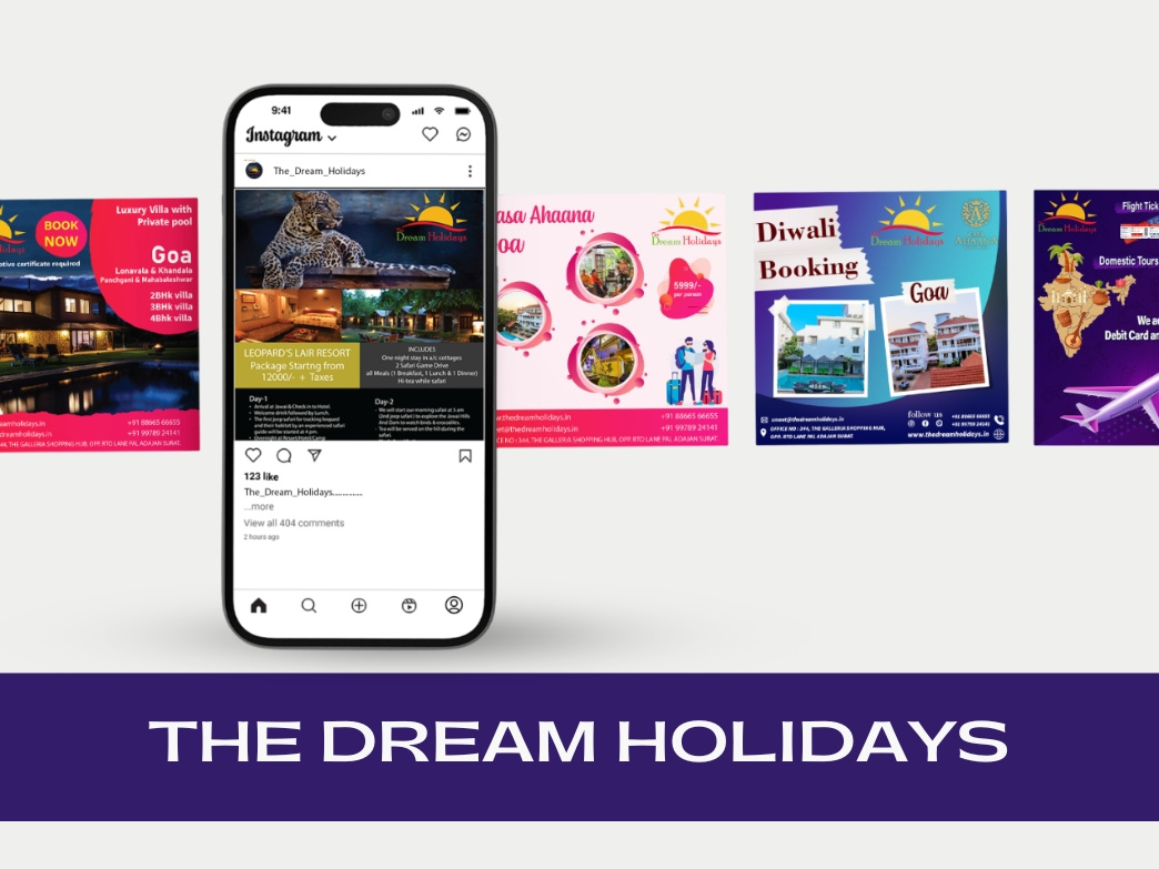 The Dream Holidays - Post Design animation branding design graphic design illustration logo motion graphics photoshop post design