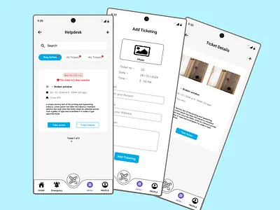 Helpdesk Mobile UI