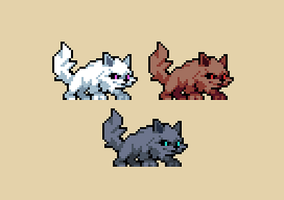 Wolves | Original Character design game gamedev illustration pixel pixelart retro