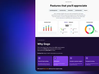 Website - Lead management system business design graphic design interface real estate ui website