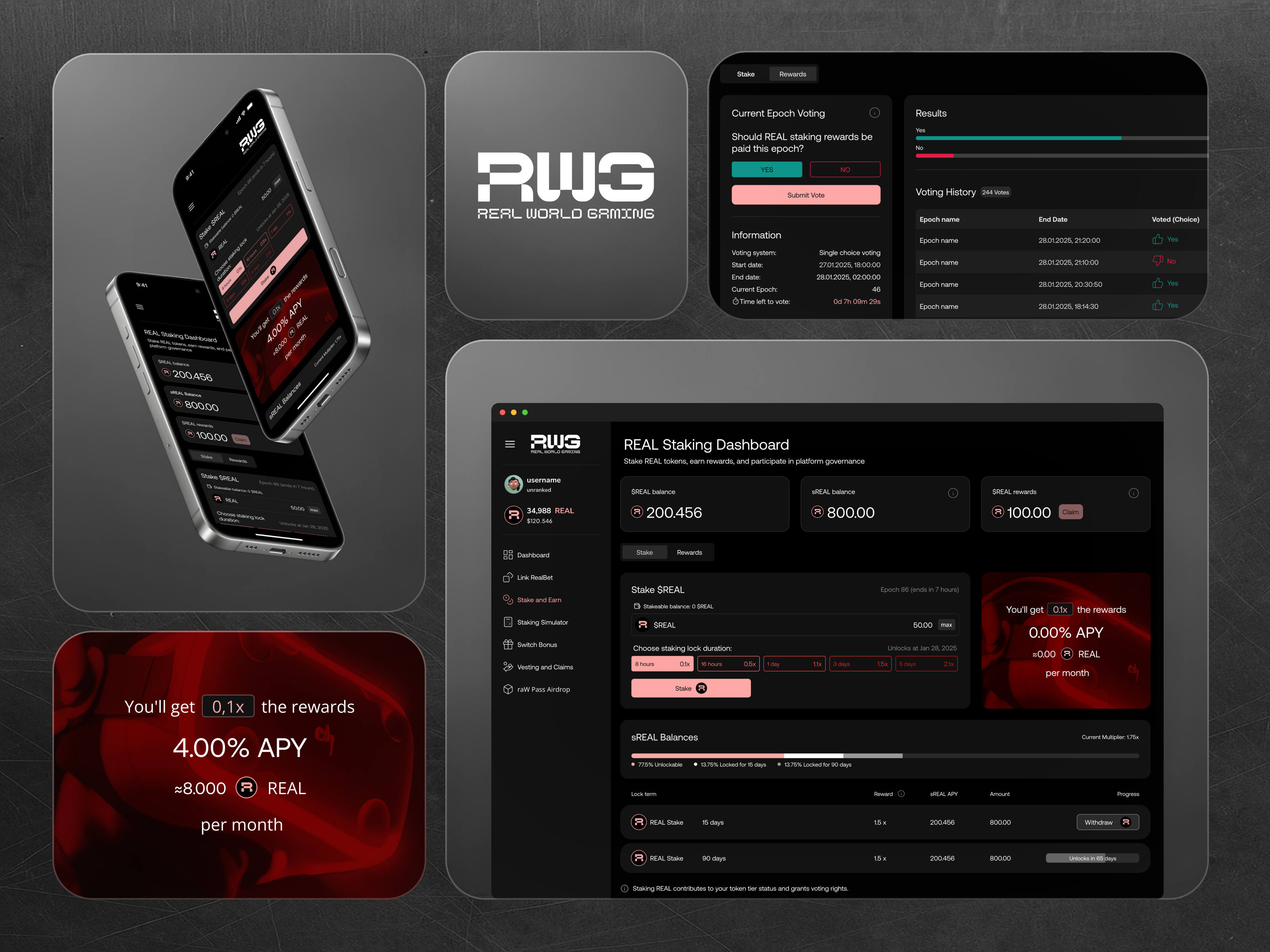 Example of RWG — Stake & Vesting