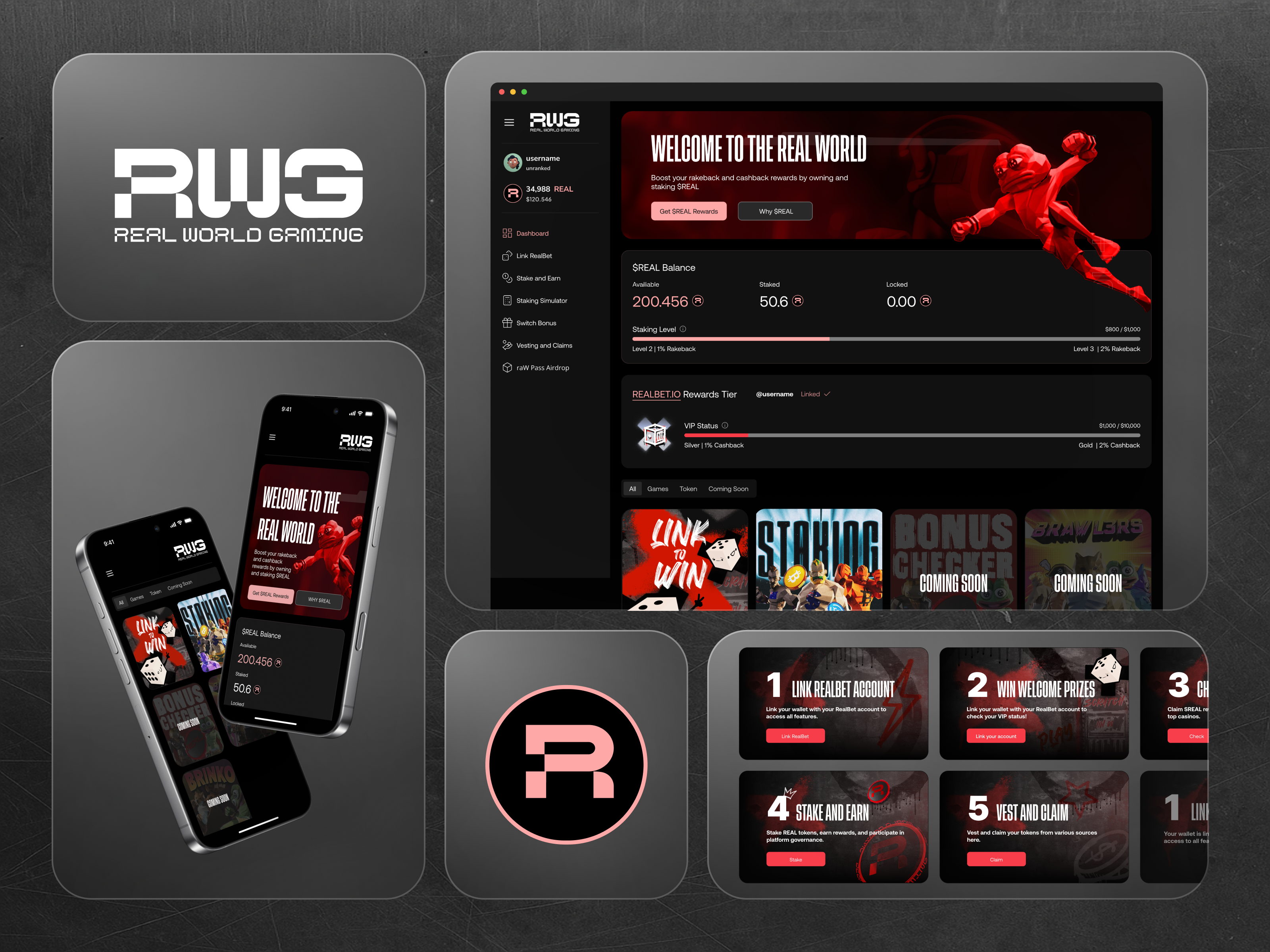 Example of Real World Gaming Dashboard