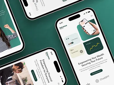 Solvance - Modern AI Finance Website -Responsive Mobile Design agency ai app company profile corporate elegant finance illustration landing page luxury minimalist mobile pastel professional responsive saas timeless ui web design website