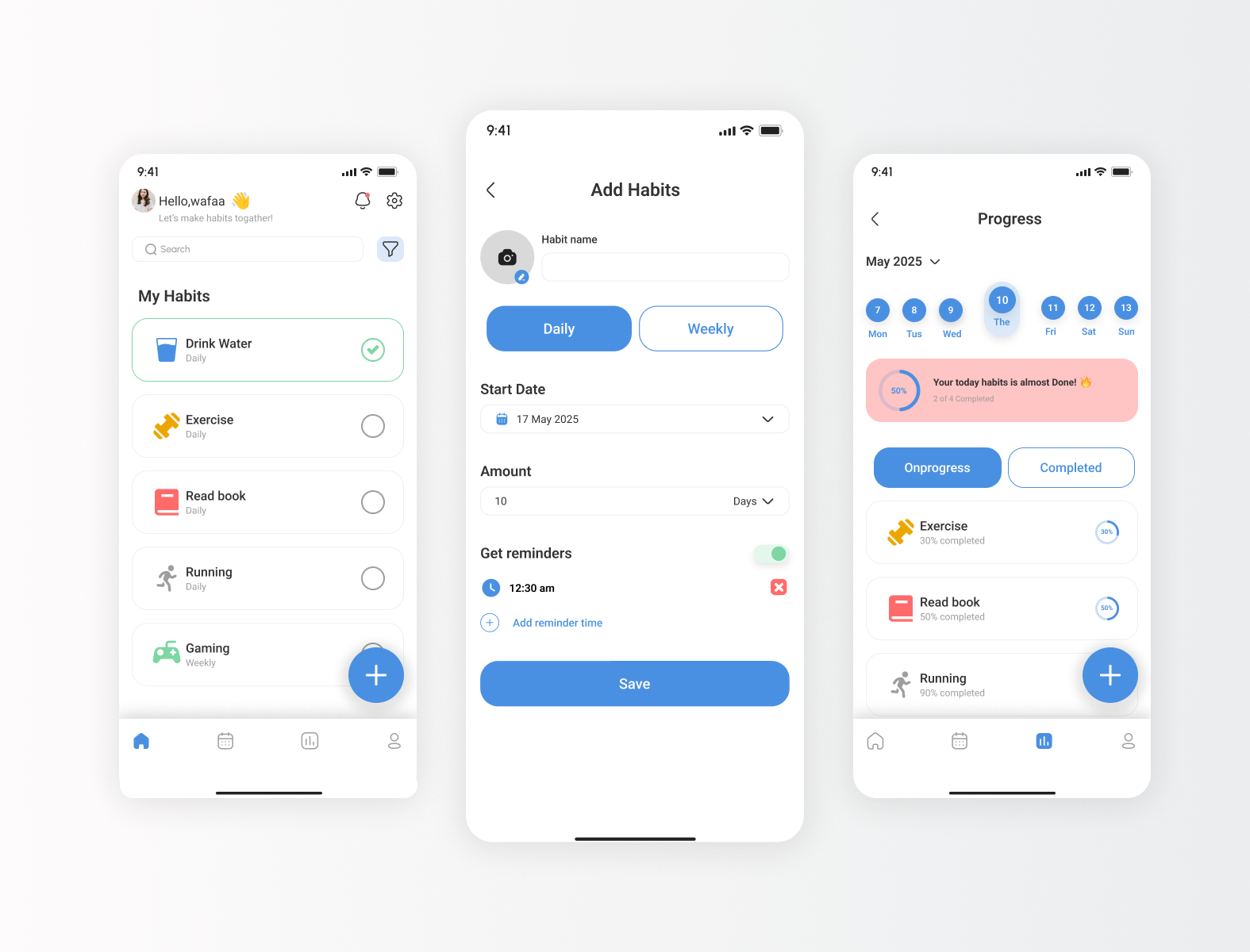 📝Habit Tracker App app desgin ui uiux ux