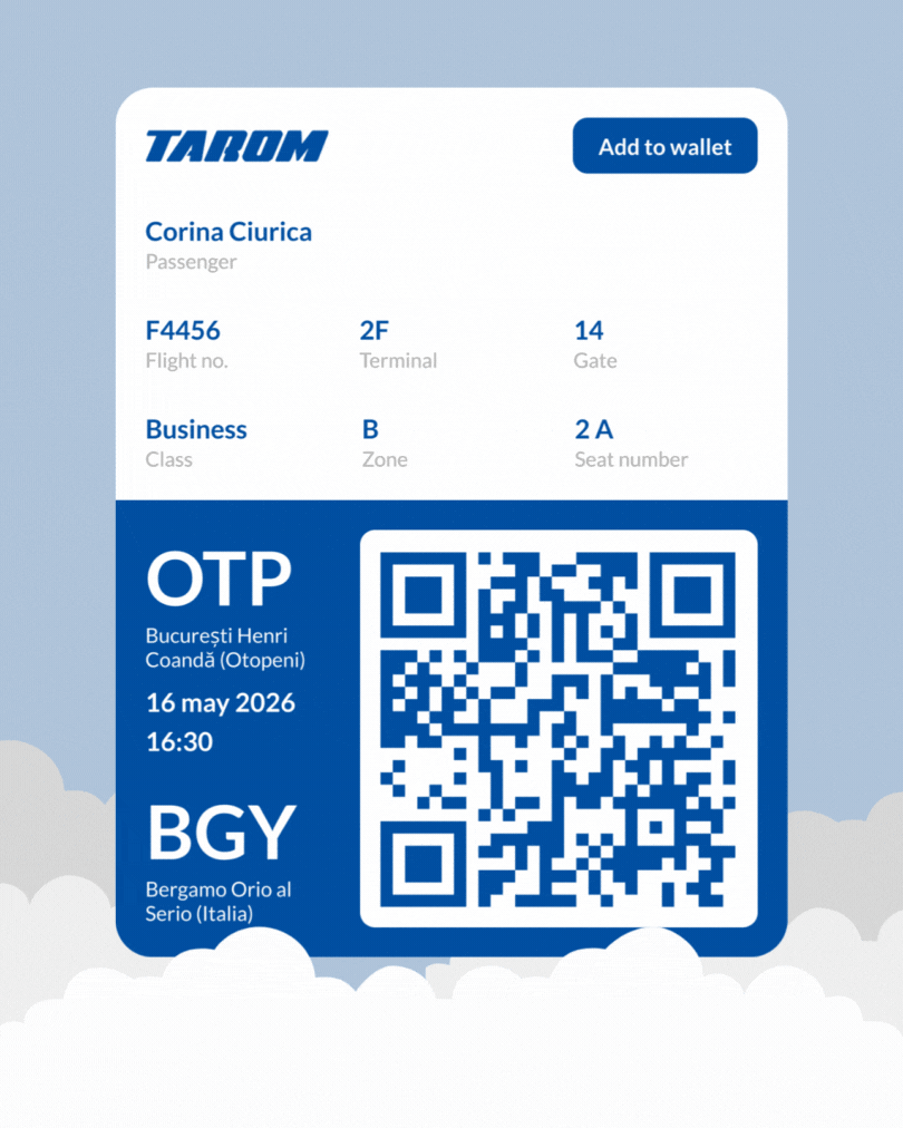 Boarding pass UI challenge aeroport boarding pass dailyui flight romania tarom ui ui design