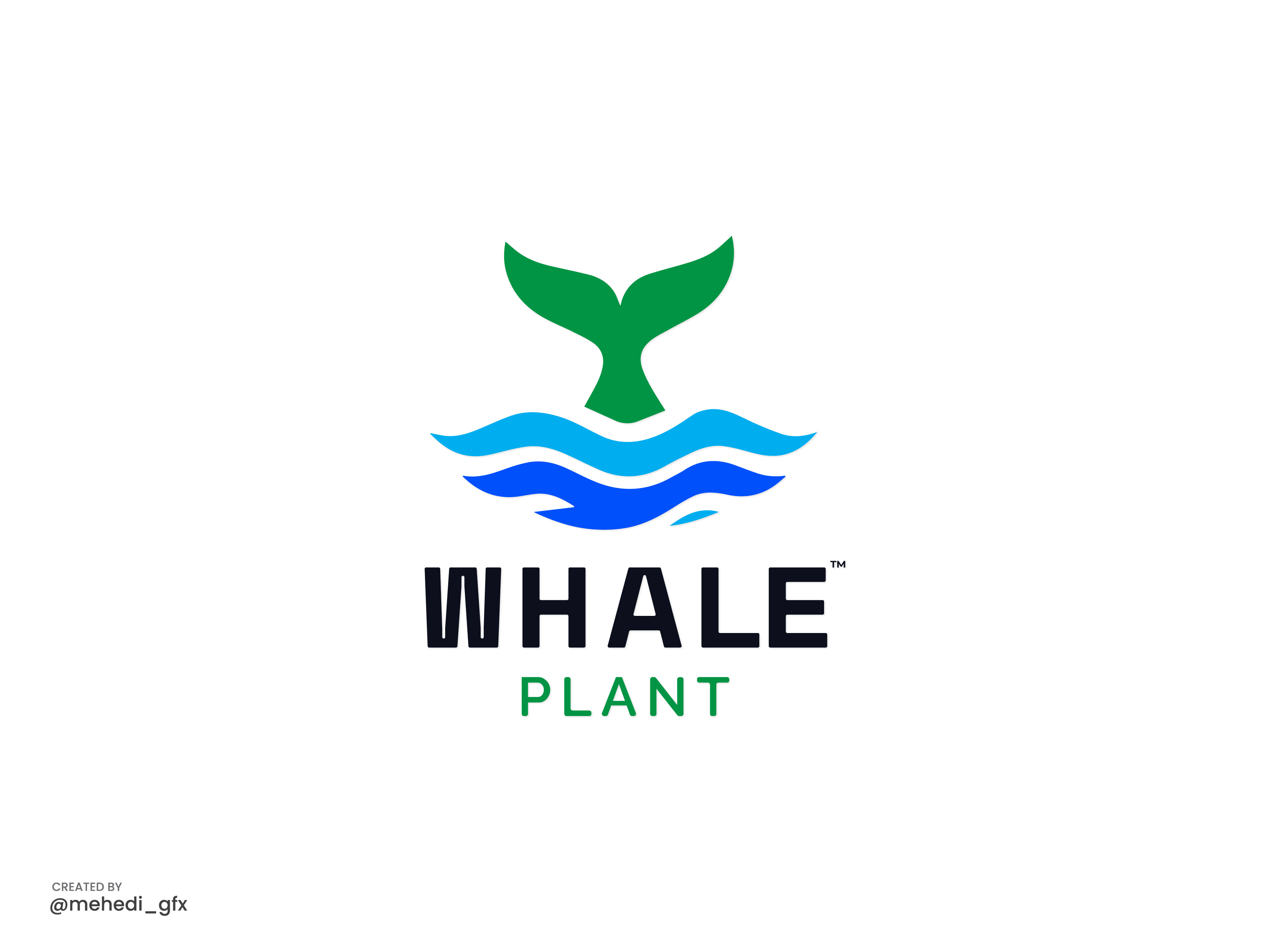 whale plant™ creative logo design best logo branding clever logo creative logo graphic design great logo logo logo design logos minimal minimal logo modern logo plant icon plant logo plant logo design sea logo tree logo whale icon whale logo whale logo design