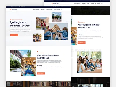 Versity TNC - Education Website Template collage university versity webflow webflow template
