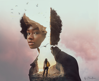 Marge two images adobe graphic design photoshop