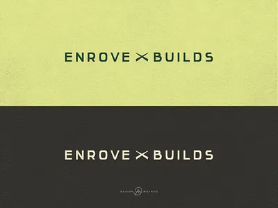 Wordmark for Enrove Builds – Custom Mobile Trailers adventurous logo b2b brand identity system brand system letterforms logo design minimal bold website design wordmark logo