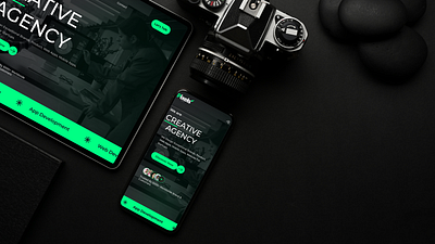PixelsFit - Digital Agency Landing Page branding creative agency design digital agency digital marketing dinmohammad landing page modern digital agency website modern website pixelsfit redesign ui uiux webpage website website design