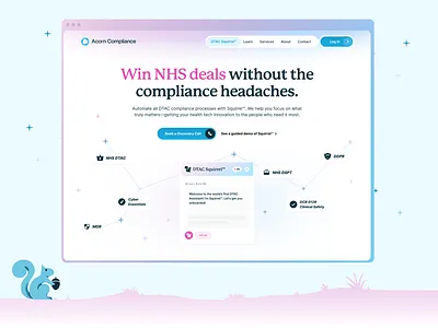 Acorn Revamp compliance conversion rate optimisation homepage marketing website saas saas website web design website