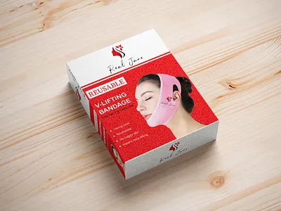 V Line Face Lifting Velt Box packaging Design box design girl face marks marks packaging design v marks box design