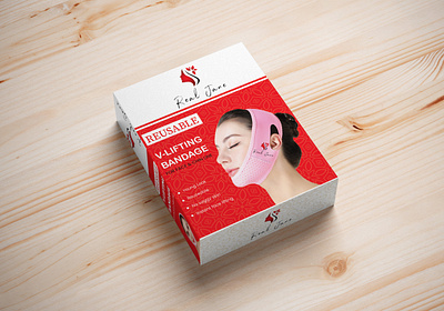 V Line Face Lifting Velt Box packaging Design box design girl face marks marks packaging design v marks box design