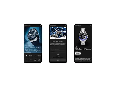 Mobile responsiveness. dark mode design ecommerce luxury responsive ui ux website