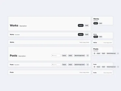 Headers filters header responsive responsive design simple ui