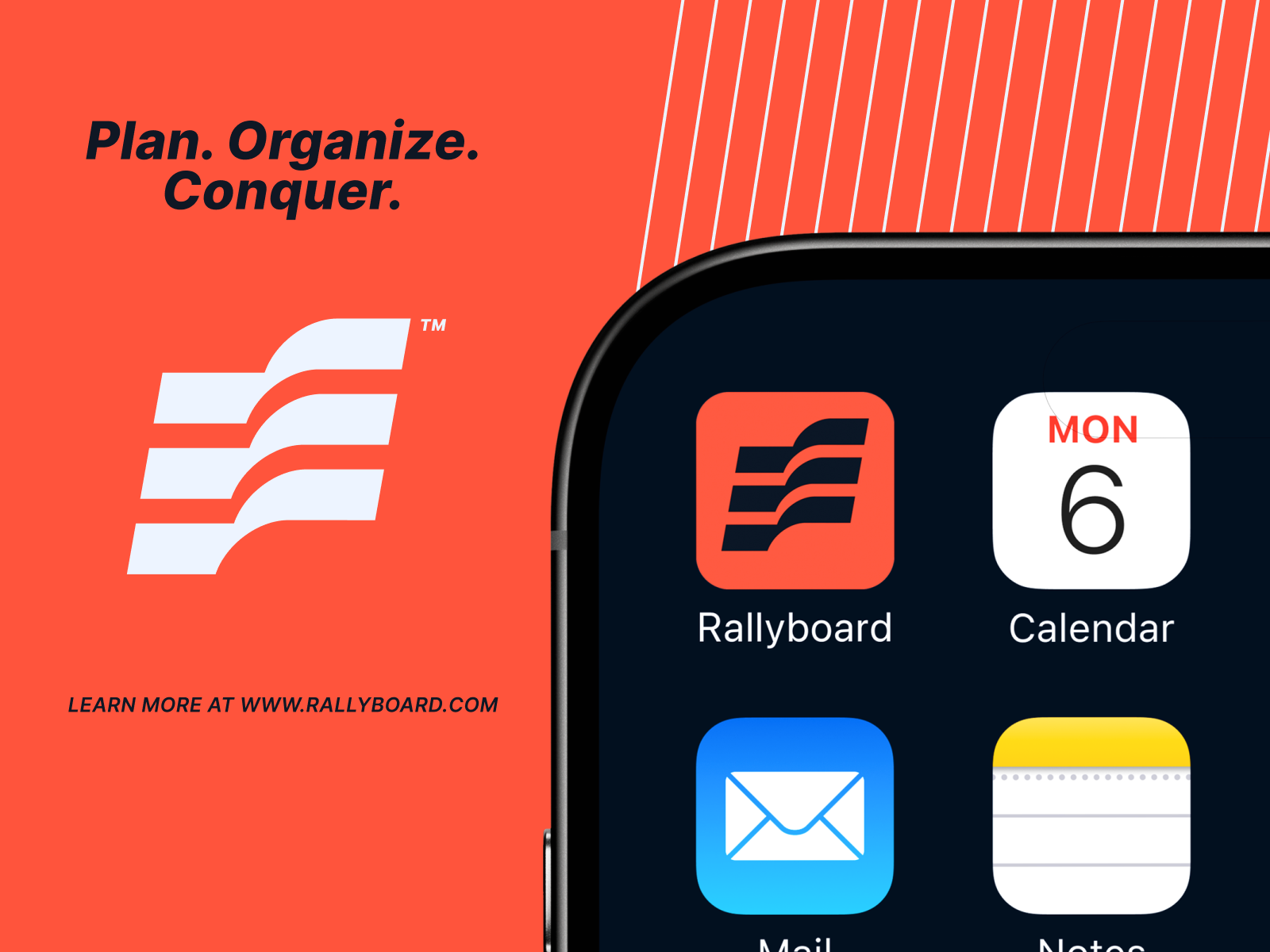 Example of Rallyboard Mobile App Icon Mockup