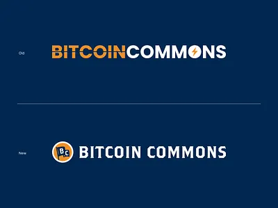 Bitcoin Commons Rebrand (Before & After) austin bitcoin brand brand identity branding color community cowork event space events logo logo design mark symbol visual identity web3 workspace