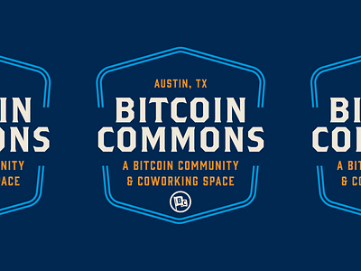 Bitcoin Commons Badge Lockup badge badge design bitcoin brand identity branding community cowork event space events logo logo design web3