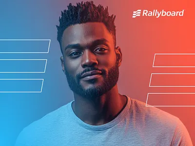 Rallyboard Brand Application (Photo Treatments+) brand application brand systems branding color flag gradient photo treatments photography project management r rally saas