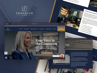 Franklin Law - New Website Design & Build design ui ux web design