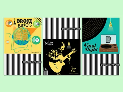 Event Poster Series graphic design illustration layout