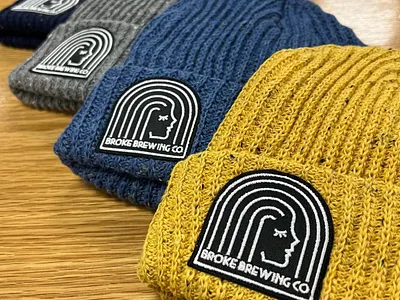 Beanies for Broke Brewing Co beanie branding merch