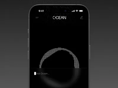 Ai chat - Welcome screen agentic agents ai arabia artificial intelligence blockchain crypto dark ui gpt ios mobile product design prototype saudi super ai ui ux voice web3