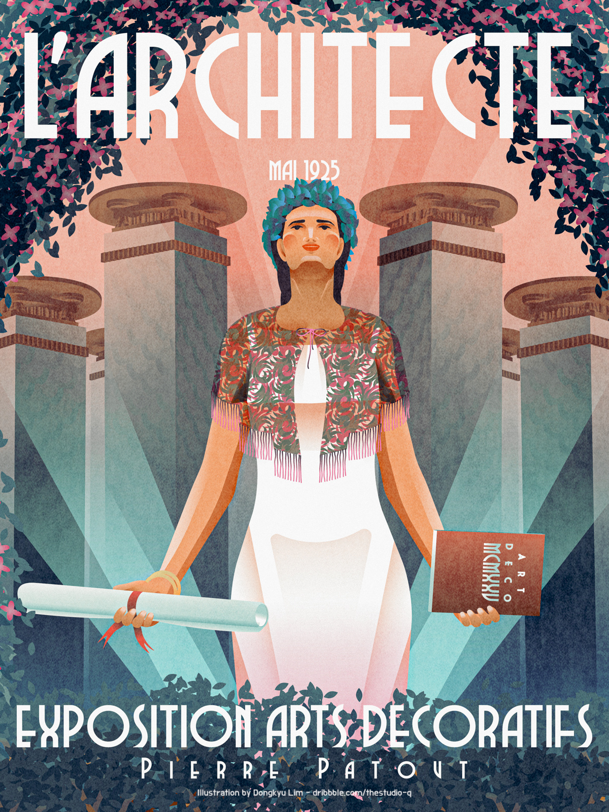 International Exhibition of Modern Decorative and Industrial Art 1925 art deco cover illustration illustration poster vintage