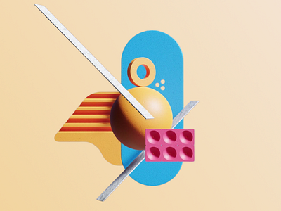 Geometric Balance 🟠 3d 3d art 3d art work 3d composition 3d design 3d element 3d render 3d shapes colorful colorful design composition creative creative visuals design geometric geometric shapes graphic design orange orange sphere sphere