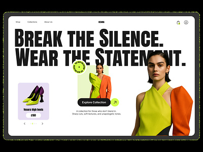 Fashion Brand Landing Page figma landing ui uiux ux webdesign website