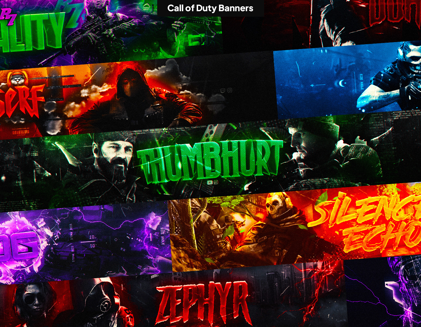 Example of I'll Design 3D Call Of Duty Banner & Logo