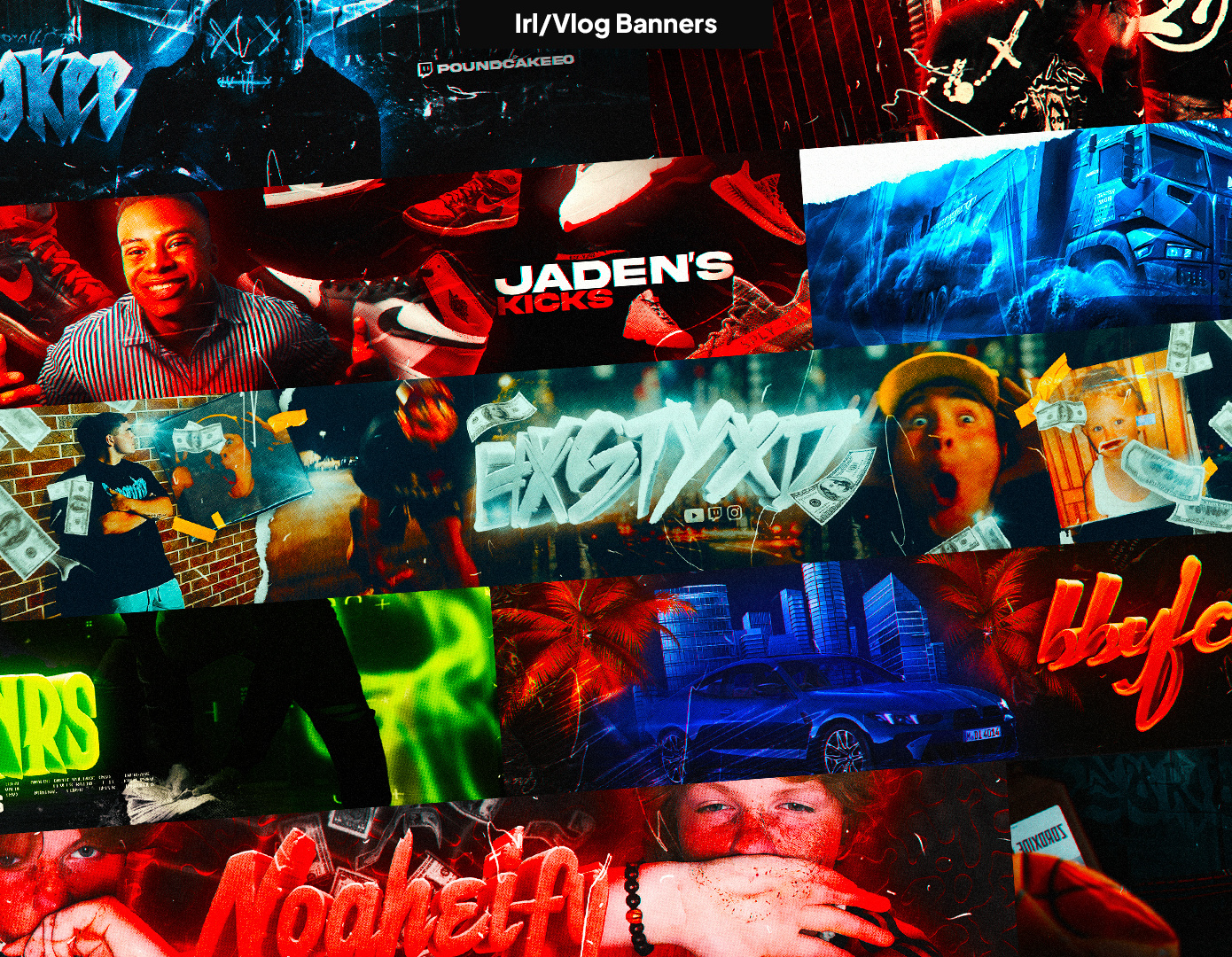 Streamer Banners/Headers by GstaikDesigns 3d 3d banner 3d youtube banner banner banner and logo banner design for irl streamers design fiverr free gaming gfx graphic design header header design for streamers irl banner for youtube logo stream graphics streamer banner streamer design twitch banner