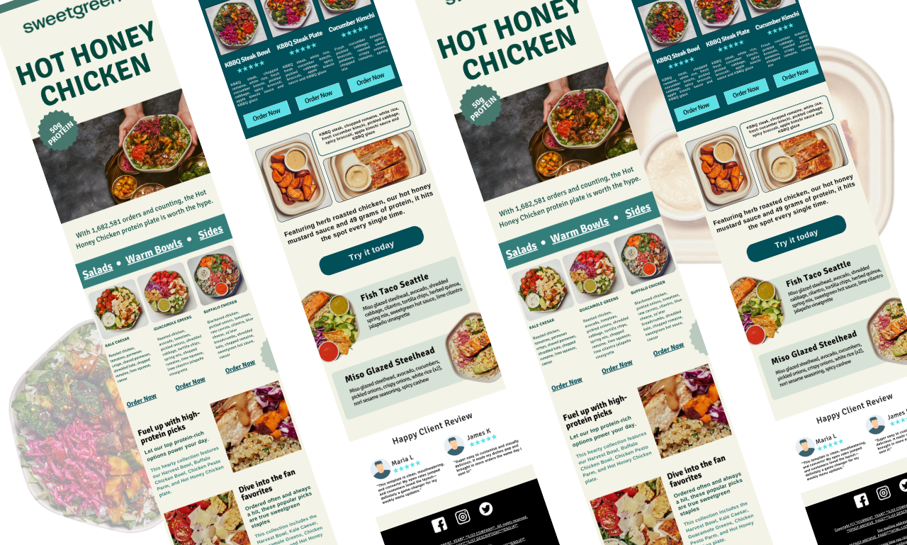 "Fresh in Your Inbox: Purpose-Driven Email Design for Sweetgreen branding branding design digital marketing email design email marketing email marketing template email newsletter design email template email template design graphic design klaviyo email template landing page design mailchimp email design mailchimp email template newsletter design newsletter template popup form design signup form design template design