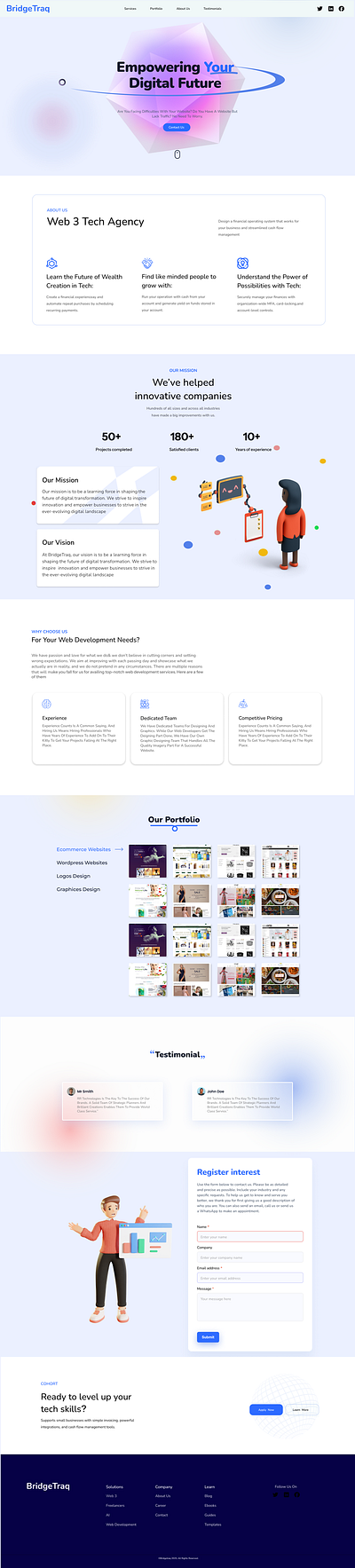 landing page