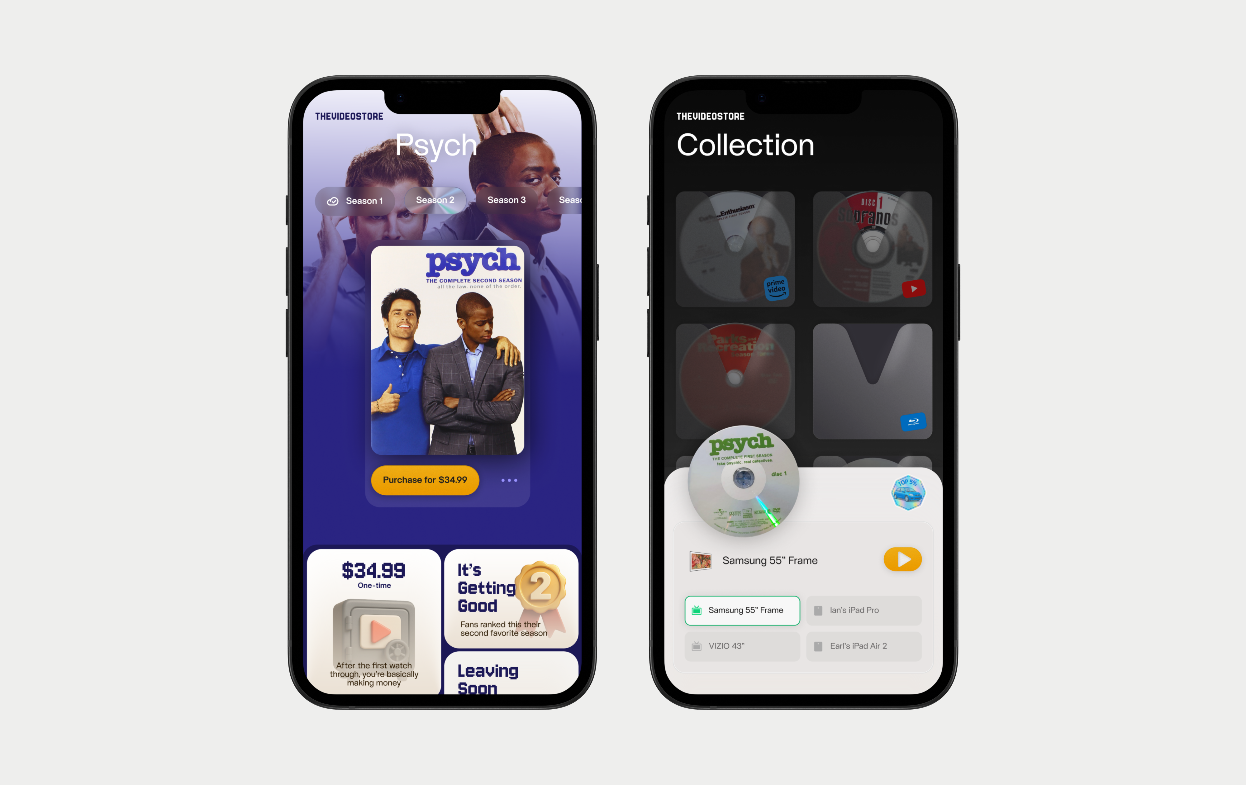 TheVideoStore - Purchased Media Library app design ecommerce library media movies product design streaming television tv ui ux