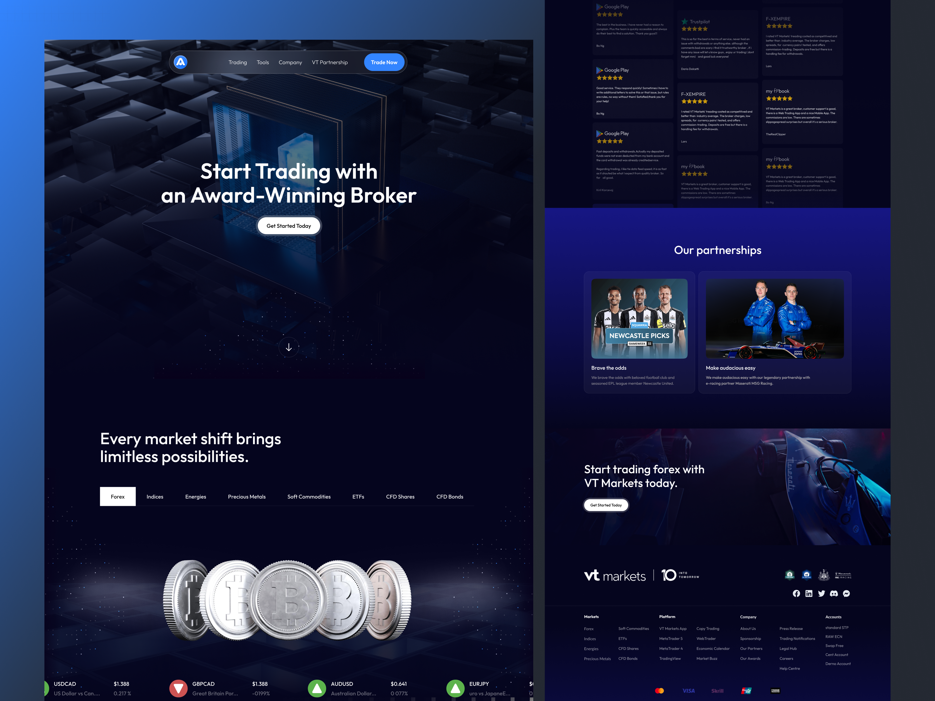 Example of Crypto Landing Page