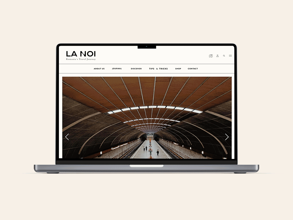 La Noi - Romania's Travel Journal adobe xd branding editorial graphic design ui design web design