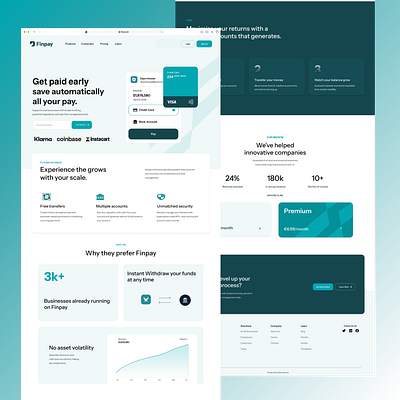 Landing page ui