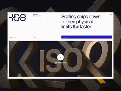 AI Landing page website animation technology ✦ ISO ai animation design landing page motion graphics scroll service site startup ui ux web web design website