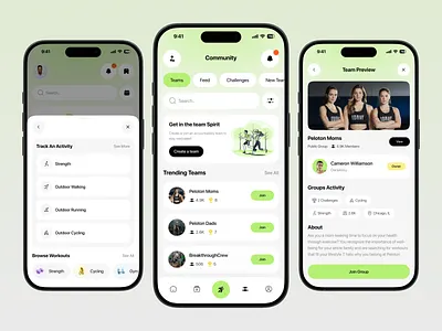 PeakFrom - Fitness Mobile App - Community Flow app app design clean community fit app fitness fitness app fitness community fitness gym fitness health fitness mobile app fitness mobile app design fitness tracking fitness tracking app mobile app mobile uiux